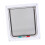ABS Acrylic Pet Cat Flap Door Lockable Waterproof Medium White 9