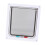 ABS Acrylic Pet Cat Flap Door Lockable Waterproof Medium White 7