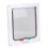 ABS Acrylic Pet Cat Flap Door Lockable Waterproof Medium White 12