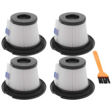 4 Packs austauschbarer HEPA-Filter, geeignet für den MOOSOO K17 Akkustaubsauger (4 HEPA-Filter und 4 Filter)