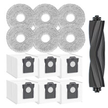 Vakuum-Rollenbürste, Mopp-Tuchbeutel-Set für Dreame MOVA E40 Ultra Ersatzteile, Hauptbürste, Wischpads, Staubbeutel