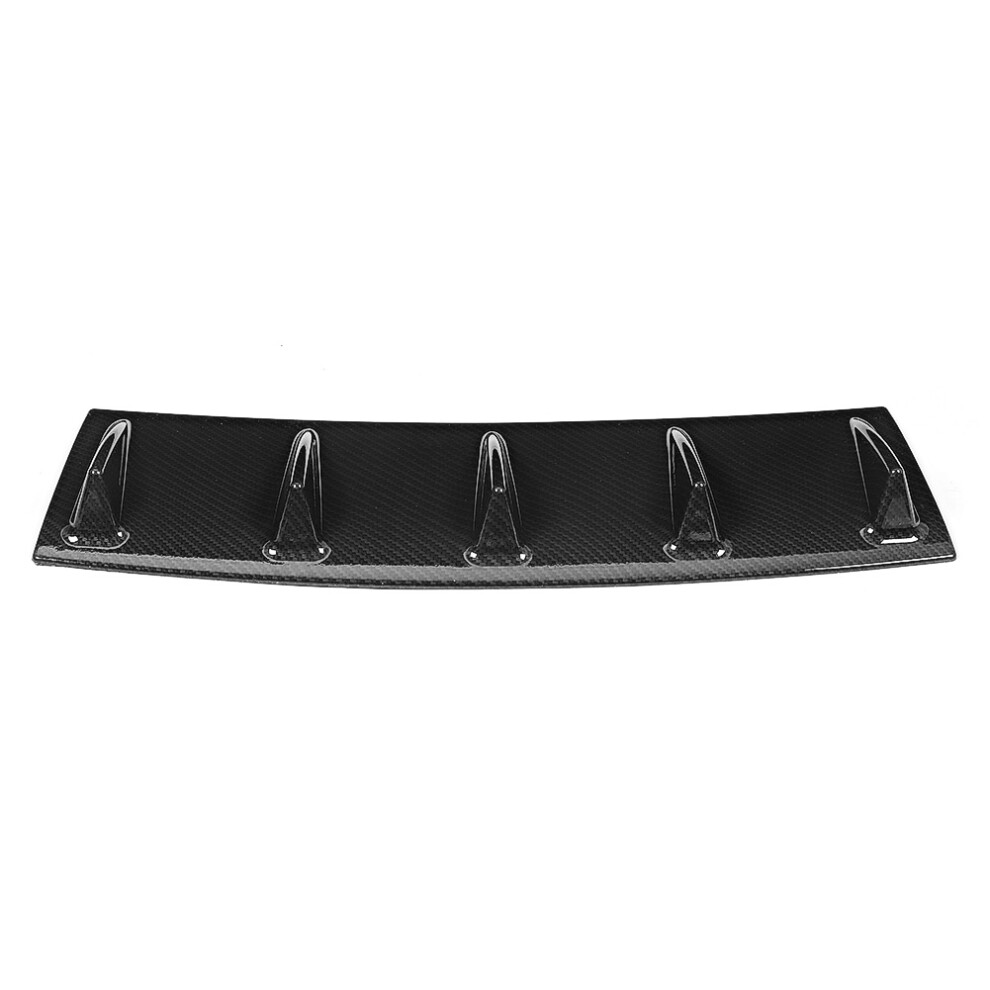 Universal Rear Bumper Lip Diffuser 584Mm Abs Carbon Fibre Texture 23In 5091393228268