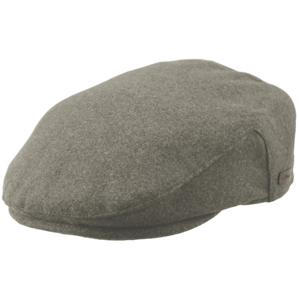 (Light Grey, Medium (57cm)) Major Wear Wool Flat Cap-image-OPC-PSXHBVC-NEW