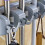Stable Grey Mop and Broom Hanger Easy Install Organizer 2