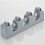 Stable Grey Mop and Broom Hanger Easy Install Organizer 4