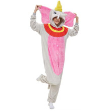 (Pink,XL)Dumbo Animal Éléphant Onesie Adultes Cosplay Costume Pyjama Vêtements de Nuit Combinaison