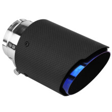 Carbon Fiber Style Matte Exhaust Tip 63mm 89mm for Most Cars