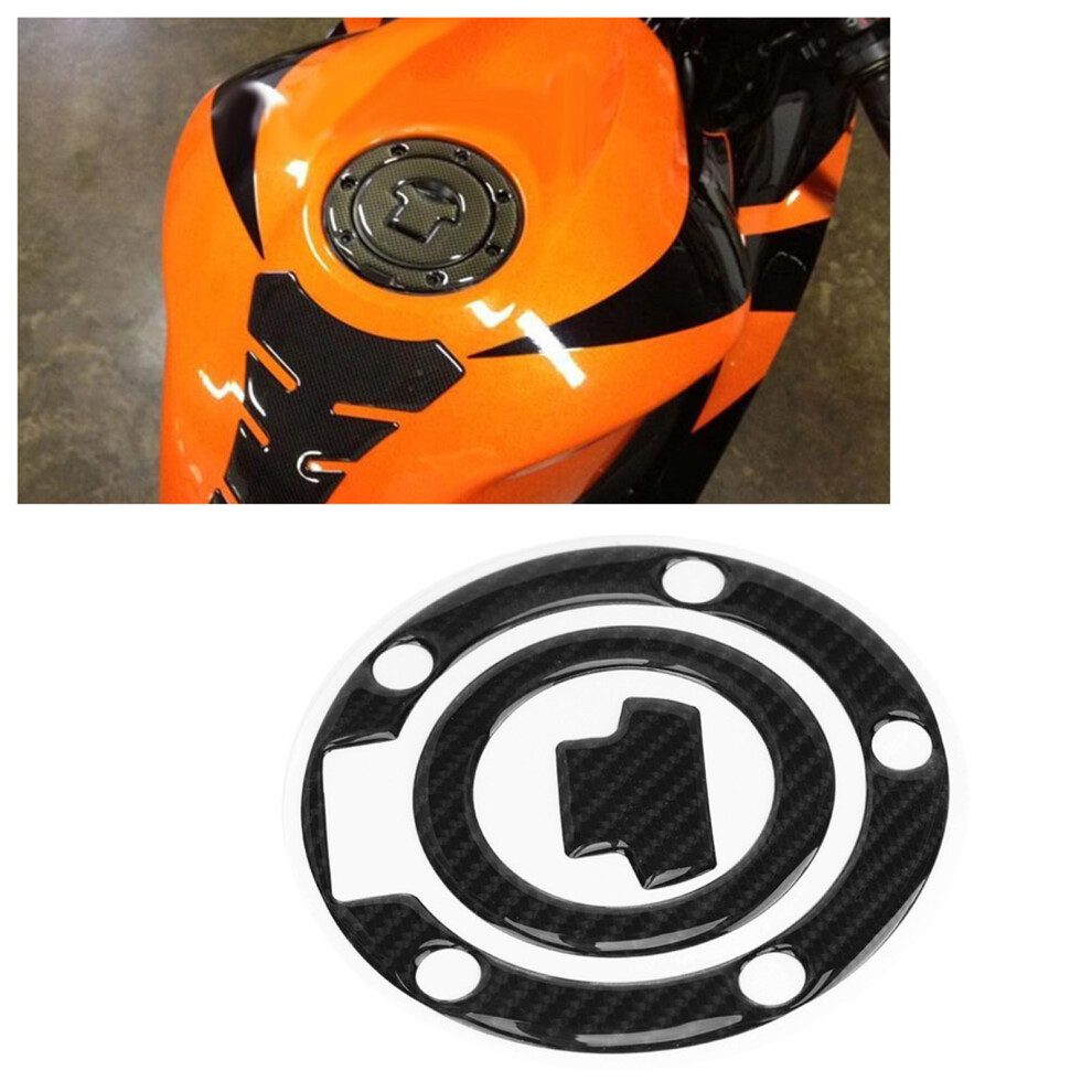 Carbon Fiber Gas Tank Cap Cover Decals For Yzf R1 R6 Fz1 Fz6 Fz1000 15G Black 4991393229900