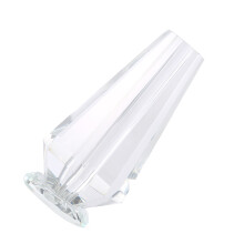 Elegant 13cm Clear Crystal Vase for Long Stem Flowers – Perfect for Decor