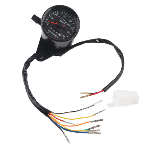 Shockproof 12V Dual Odometer Speedometer Kit with LED for Motorbikes 1