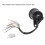 Shockproof 12V Dual Odometer Speedometer Kit with LED for Motorbikes 6