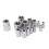 14Pcs E-Type Torx Star Bit Socket Set, 1/4" 3/8" 1/2" Drive, Chrome-Vanadium Steel 5