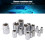 14Pcs E-Type Torx Star Bit Socket Set, 1/4" 3/8" 1/2" Drive, Chrome-Vanadium Steel 6