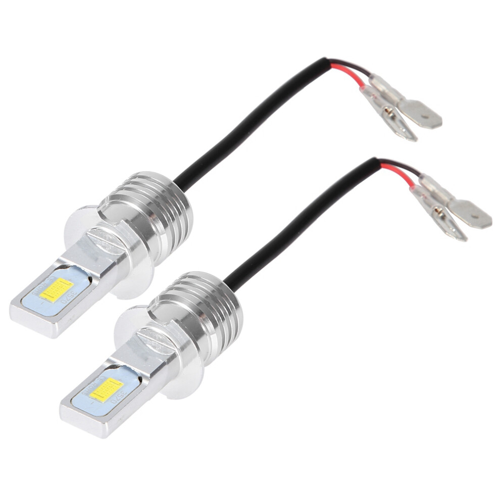 2Pcs H3 80W 8000K 12-24V Led Fog Bulbs, Universal Accessory White/Light 5031393159551