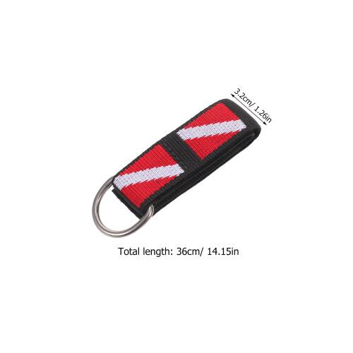 2Pcs Multi-Color Scuba Diving Wrist Straps with Quick Release D Ring 1