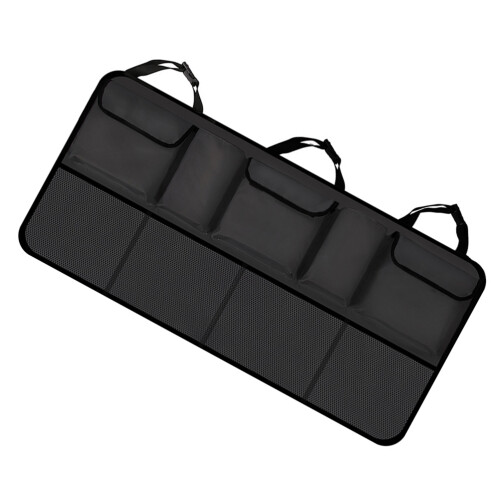 Black Oxford Cloth Car Seat Storage Bag Durable Organizer