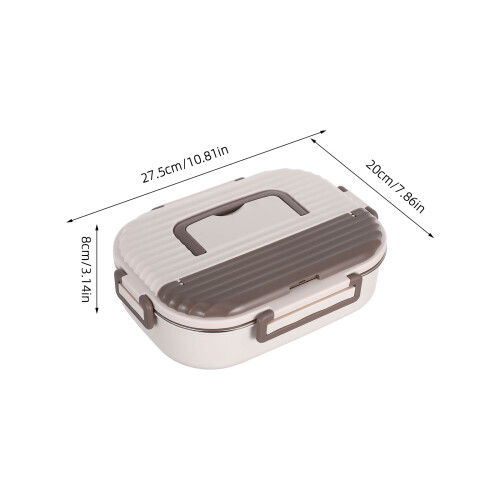 Boîte Repas Étanche Bento 5 Compartiments Kaki 1