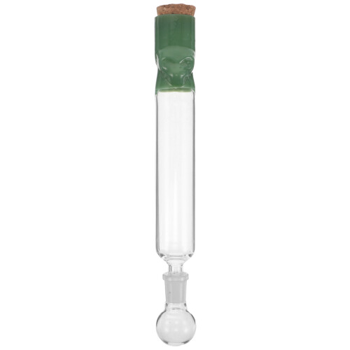 5 Tubes Humidificateurs En Verre Vert Pour Cigare