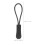 200Pcs Black Nylon Zipper Puller Tabs for Jackets Bags Boots Backpacks 2