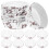 100Pcs Disposable Paper Baking Cups Assorted Color for Cupcakes 8