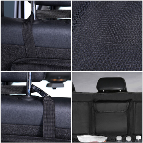 Black Oxford Cloth Car Seat Storage Bag Durable Organizer 2