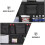 Black Oxford Cloth Car Seat Storage Bag Durable Organizer 4