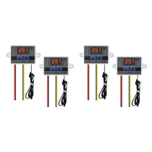 4Pcs XH-W3001 Digitaler Temperaturregler mit Sensor AC110V-220V Thermostattemperaturschalter Heizkühlung