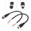 4-Kern Signalkabel 20cm Stecker-Buchse 12