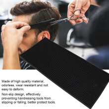 PVC Salon Heat Insulation Mat Non-Slip Hairdressing Tool Pad 30x15cm