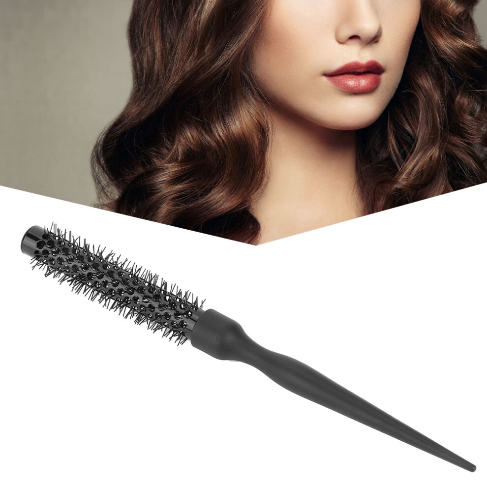Black Aluminum Tube Roller Comb 03# Round Hairdressing Tool for Styling
