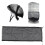 Universal Black Polyester Bird Cage Cover, 98x35cm Mesh Net 7