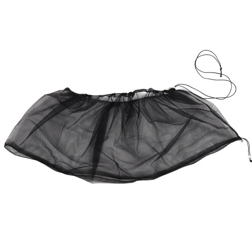Universal Black Polyester Bird Cage Cover, 98x35cm Mesh Net