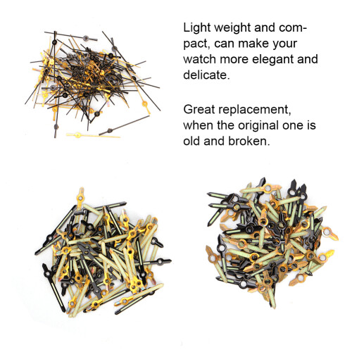 2035 Movement Watch Hands 100Pcs Night Light Precise Fit Easy to Install 2