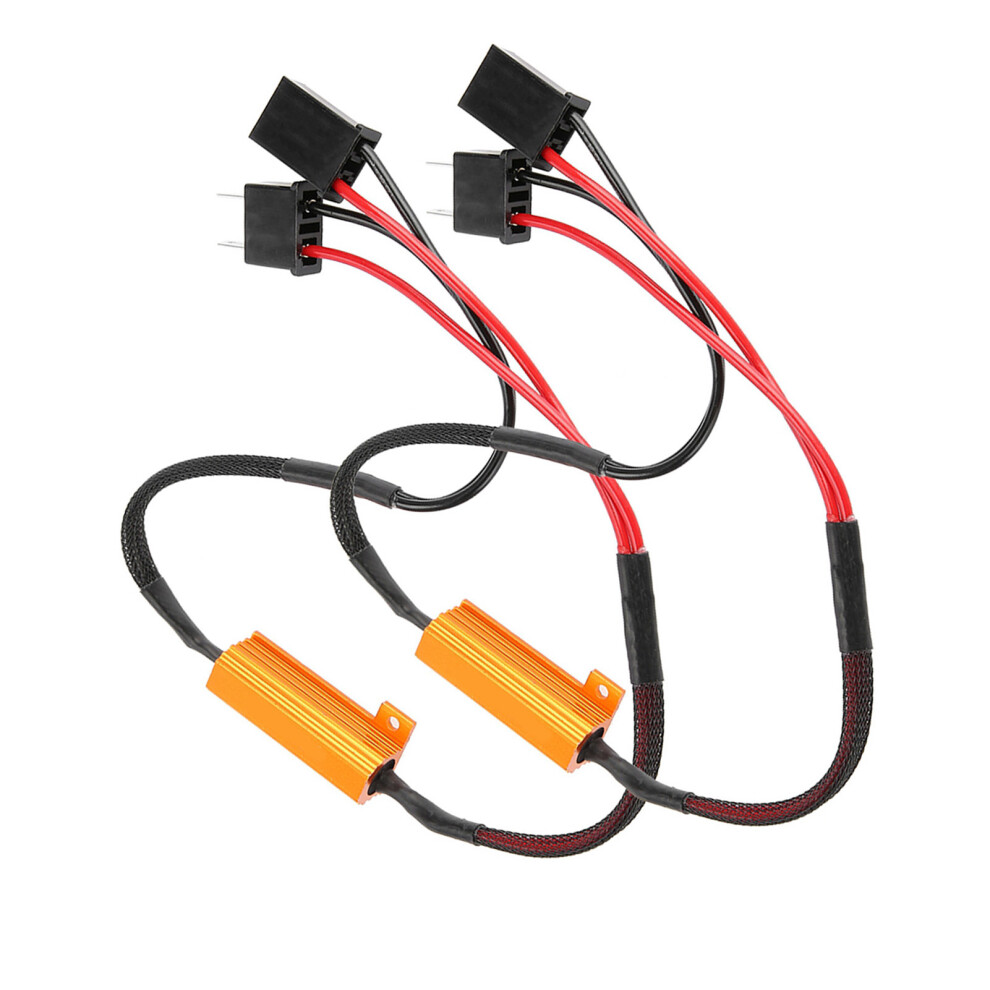 2Pcs Car Led Decoders For H7 Headlights, 12V 50W, No Error 6911393162838