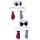 Verstellbare Haustier Fliege Baumwolle Necktie Bunt 6