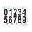 10Sets Durable Black PVC Reflective Number Stickers for Mailbox Garage 2