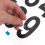 10Sets Durable Black PVC Reflective Number Stickers for Mailbox Garage 3