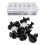 Car Door Panel Trim Clips 100Pcs Bumper Fasteners Retainers Durable Plastic 12