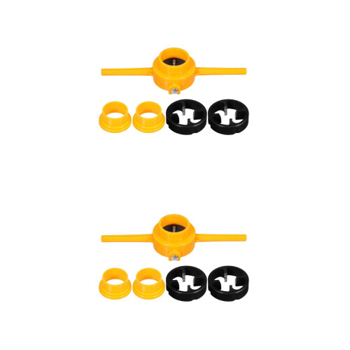 2Ensembles Kit De Taraudage Manuel ABS Orange Pour Tubes Eau Maison 2