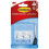 3M 3M - Adhesive hook - Small rectangular - Metal point hook - Supports 225 g - Transparent - Pack of 3 1