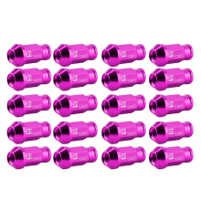 Lightweight Purple Aluminum Lug Nuts M121.5 Racing Wheel Nut (20 pcs)