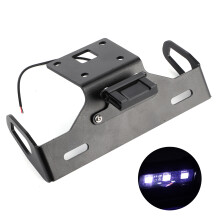 Motorcycle License Plate Holder with LED Light Fits Kawasaki Z800 2013-2018