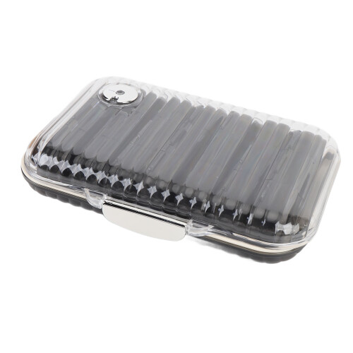 7-Day Portable Medication Organizer, 21-Grid Plastic Box, Dark Gray 1
