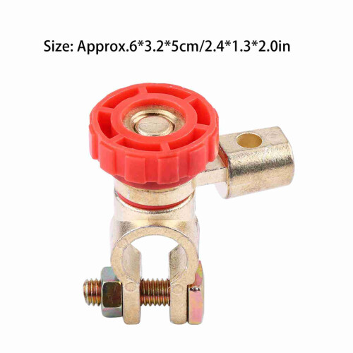 Universal Car Battery Isolator Switch 12V 125A Red & Black Durable Alloy 1