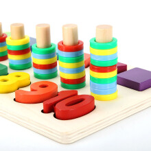 3in1 Colorful Wooden Shape Sorting Toy for Early Learning, Educational Gift