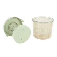 Greek Yogurt Strainer Maker with Lid, Green, 13.5cm Square