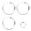 4pcs Knob Trim Covers Range Rover Vogue 8