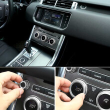 Silver AC Knob Covers Range Rover Vogue