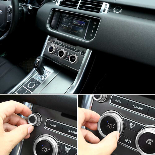 Silver AC Knob Covers Range Rover Vogue