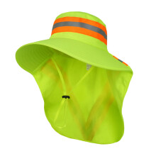 Adjustable Outdoor Sun Hat With Reflective-Green shawl hat